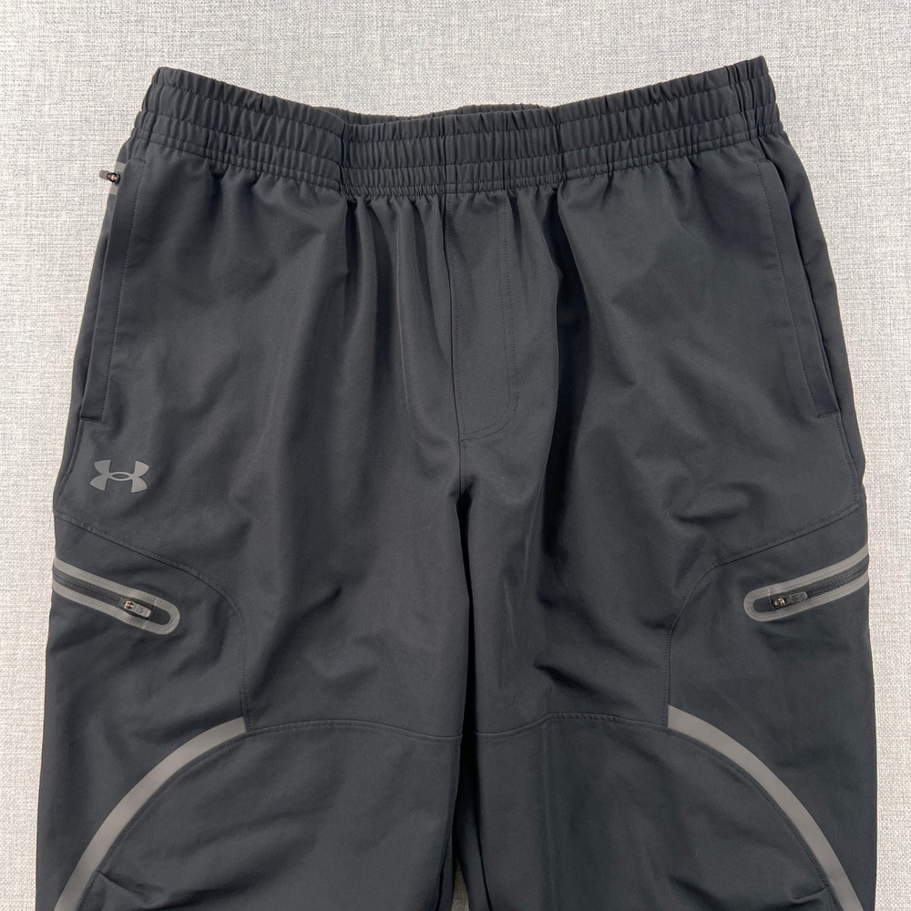 Under Armour Unstoppable Jogger Pants Men XL Black Stretch Techwear Athletic - Picture 4 of 10